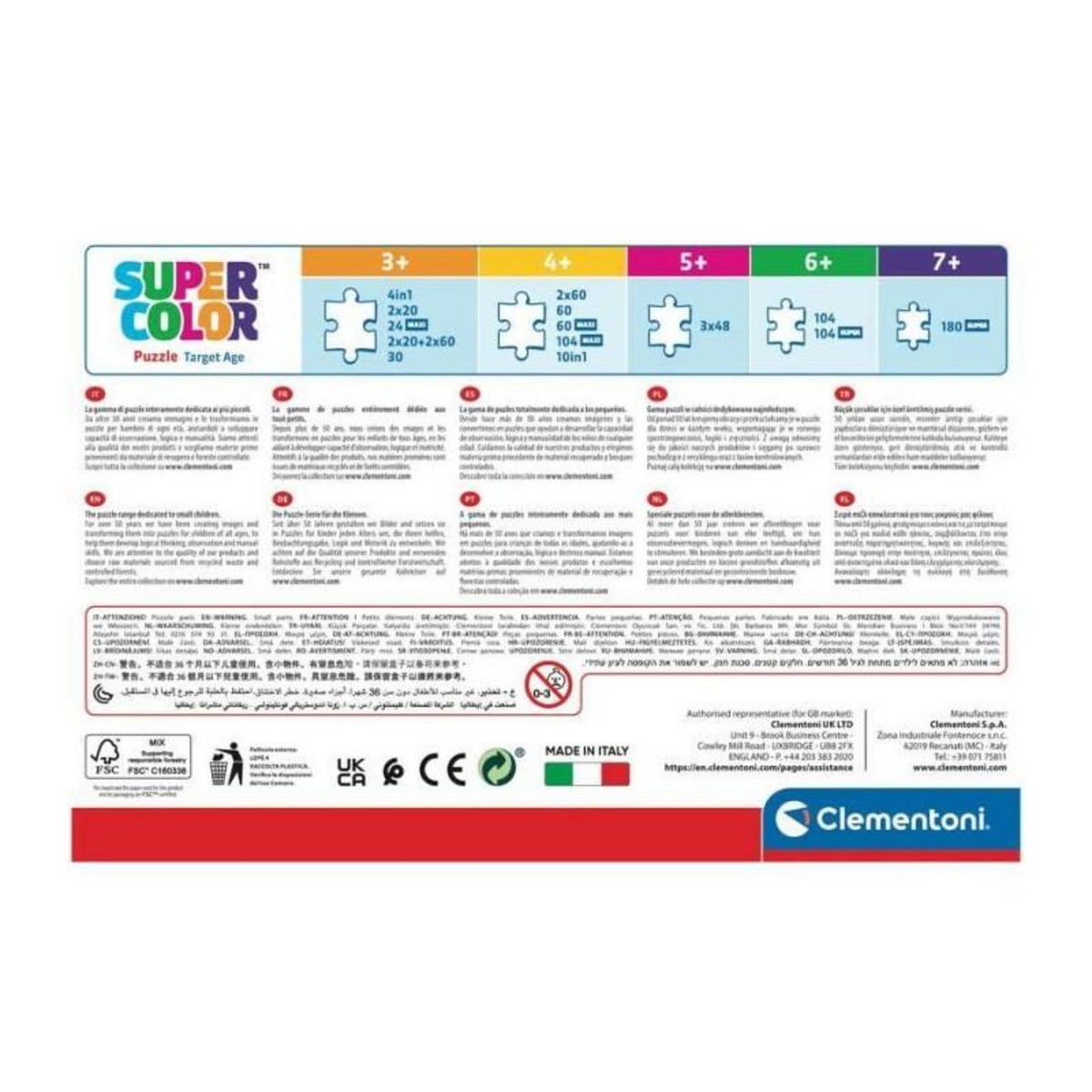 CLEMENTONI Puzzles 2 x 20 pièces Clementoni Jurassic World