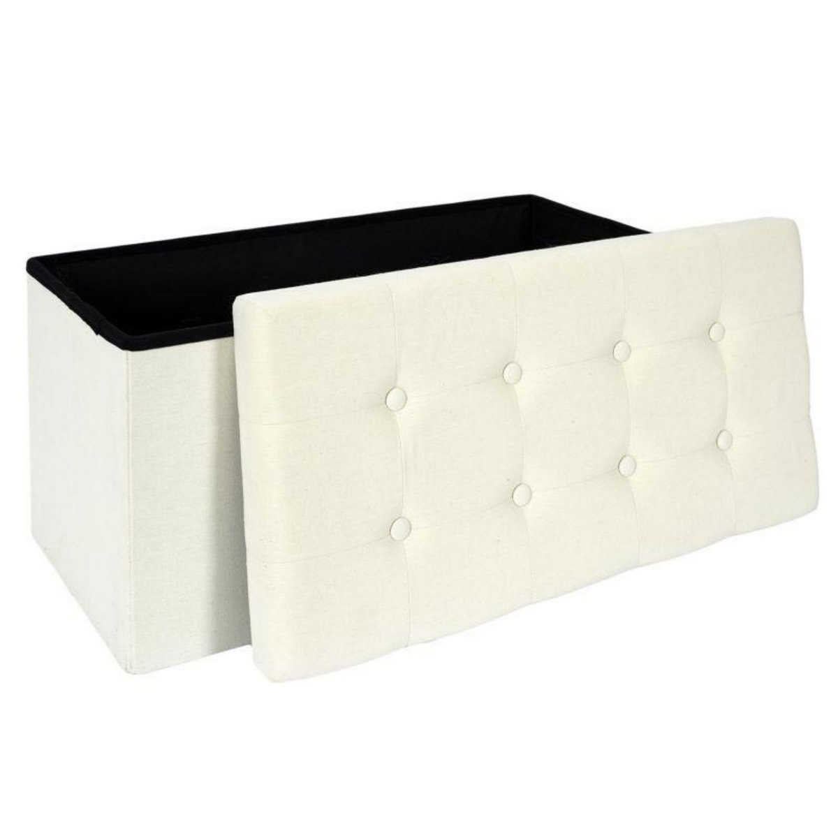 Paris Prix Banc Pliable & Coffre  Eleonor  76cm Beige