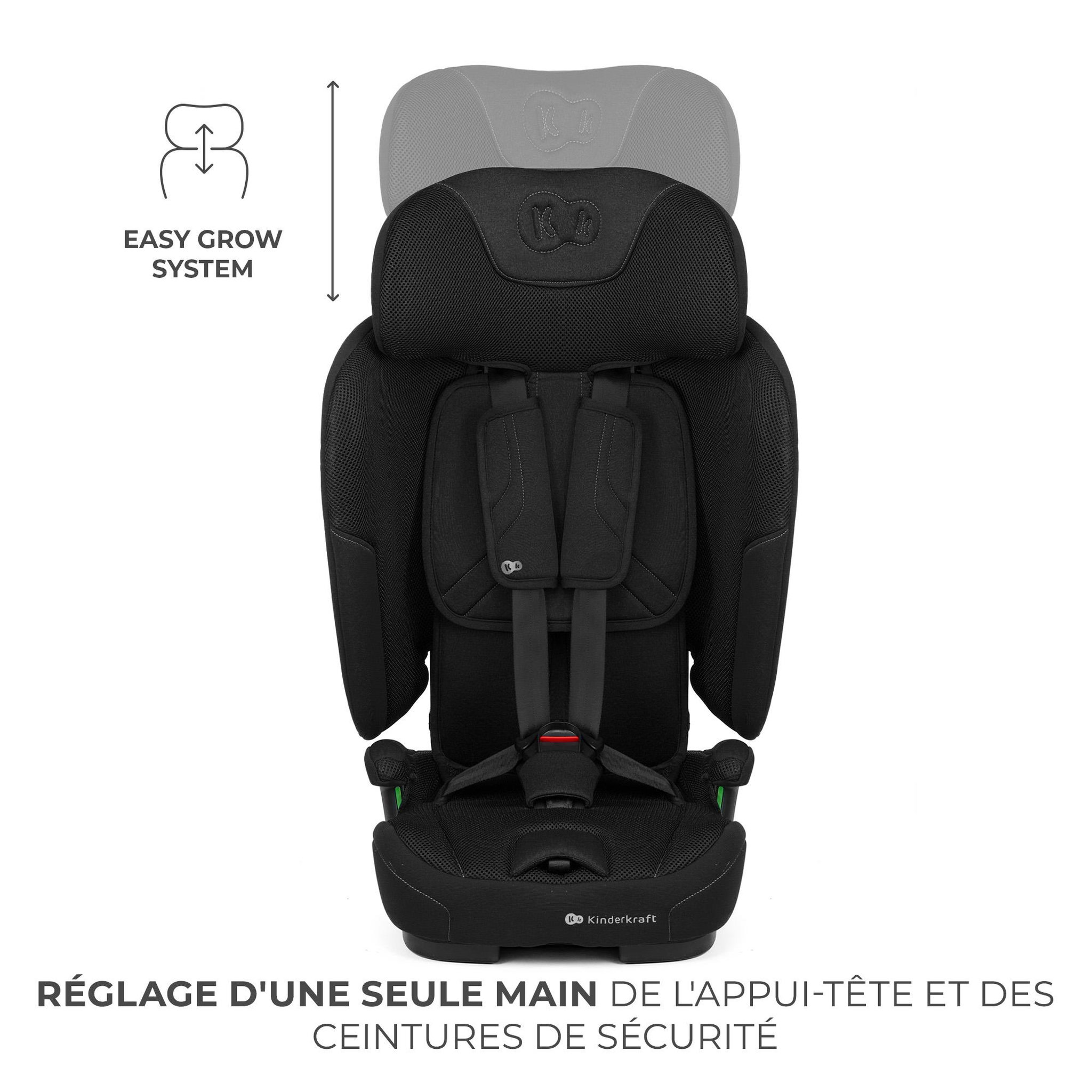Voir la diapositive 4 : KINDERKRAFT Siege auto fix2go i size 76 150cm pratique confort