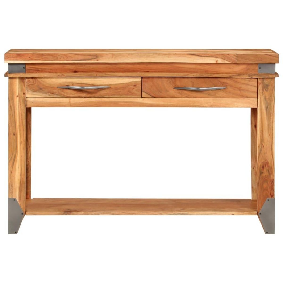VIDAXL Table console 110x34x74 cm Bois d'acacia massif