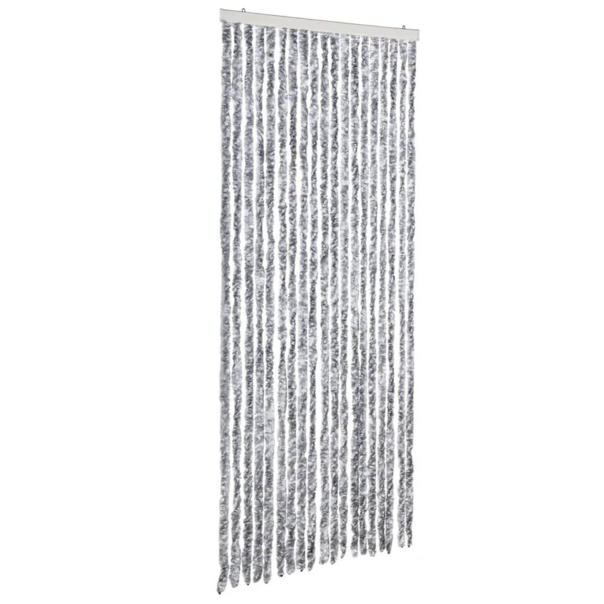 VIDAXL Moustiquaire Argente 56x200 cm Chenille