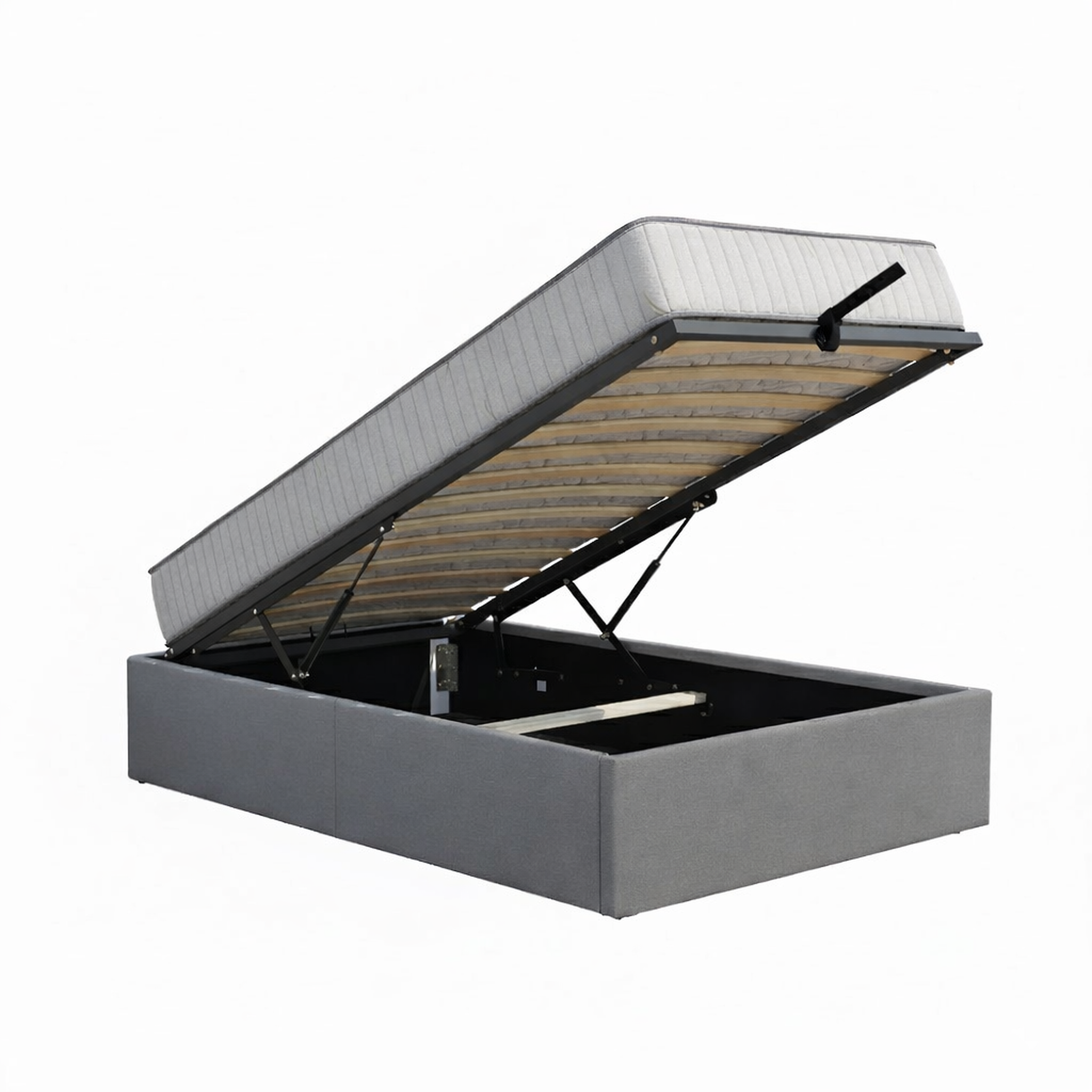 Voir la diapositive 2 : PROVENCE LITERIE Ensemble Lit Coffre et Matelas  Mousse Soutien Ferme Face