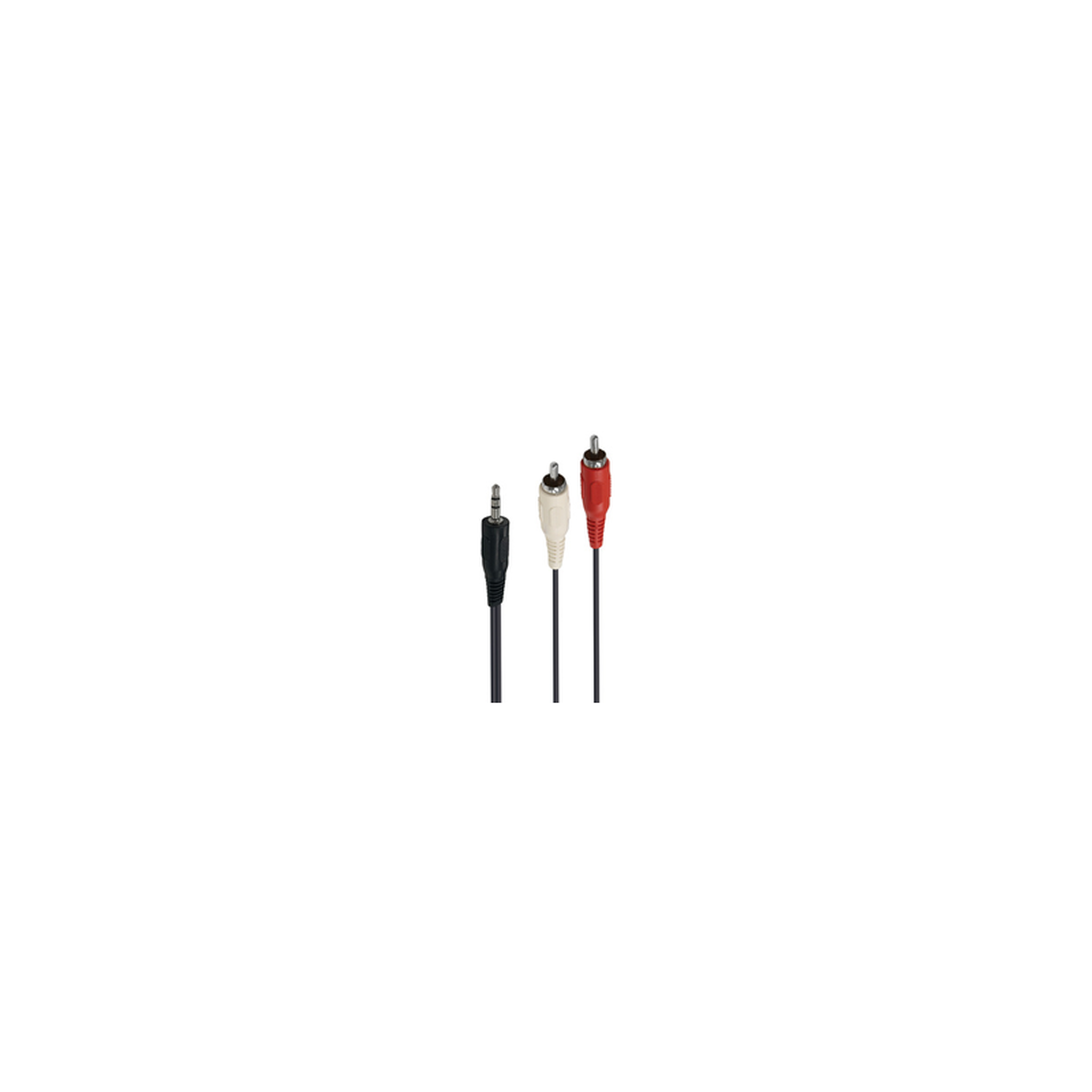 Câble audio Jack 3,5 mm mâle vers 2 RCA mâles 1,5 m noir