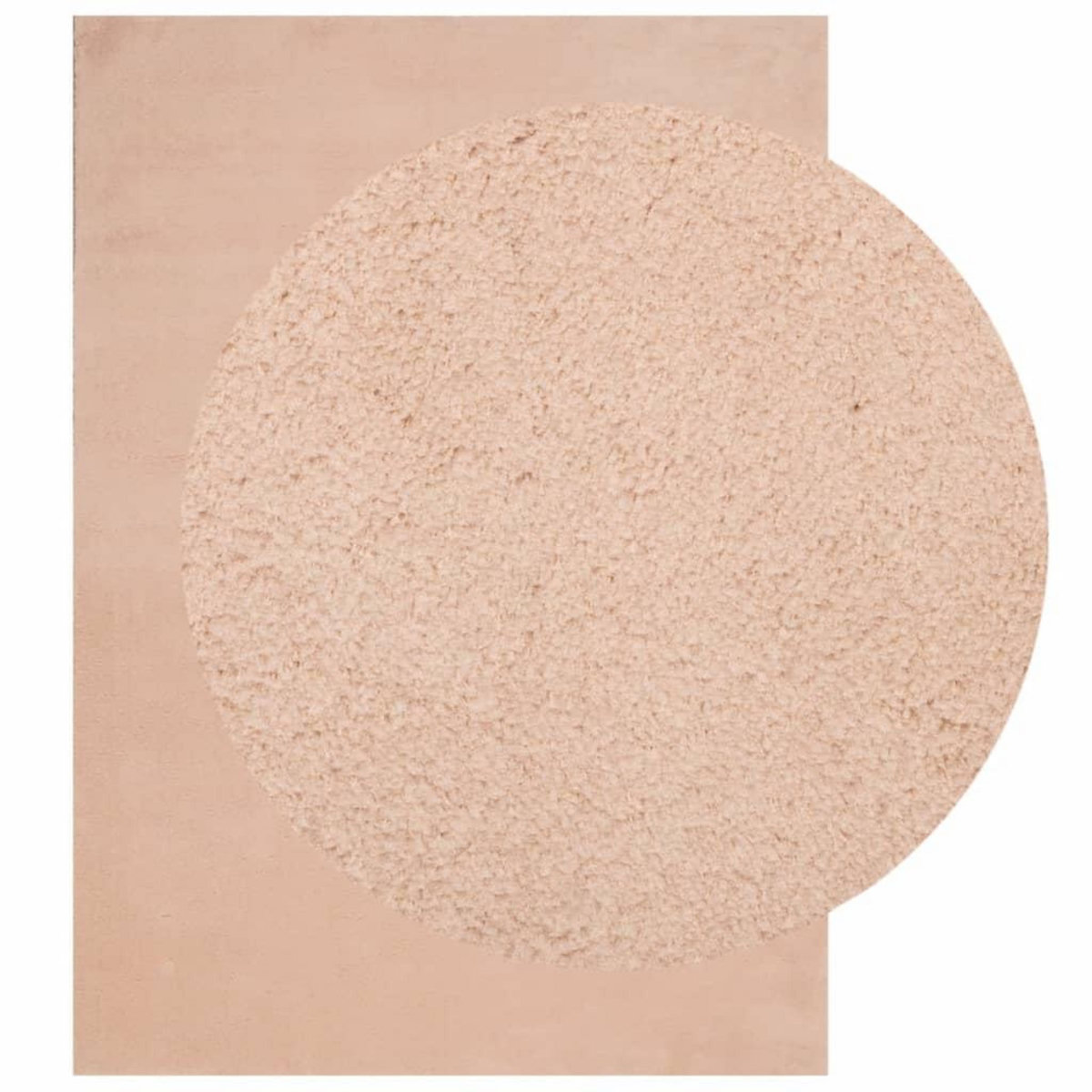 VIDAXL Tapis HUARTE a poils courts doux lavable rouge clair 200x280 cm