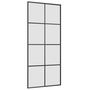 Voir la diapositive 5 : VIDAXL Porte coulissante kit de quincaillerie noir 90x205 cm verre ESG