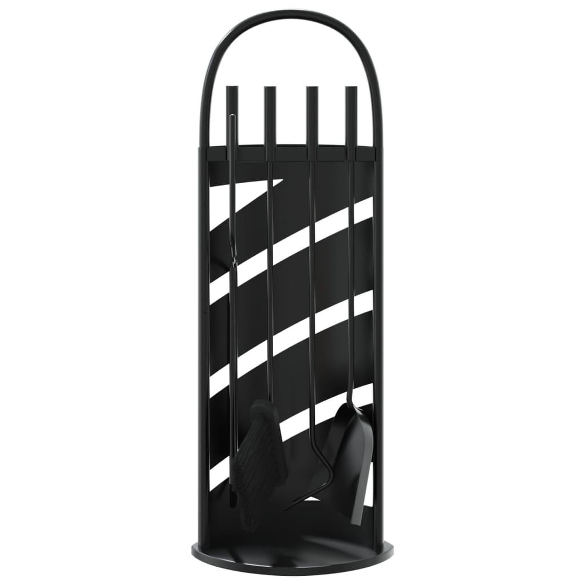 Voir la diapositive 4 : VIDAXL Set d'outils de cheminee 5 pcs 23x15x66 cm acier