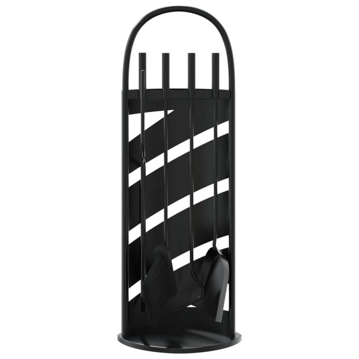 VIDAXL Set d'outils de cheminee 5 pcs 23x15x66 cm acier