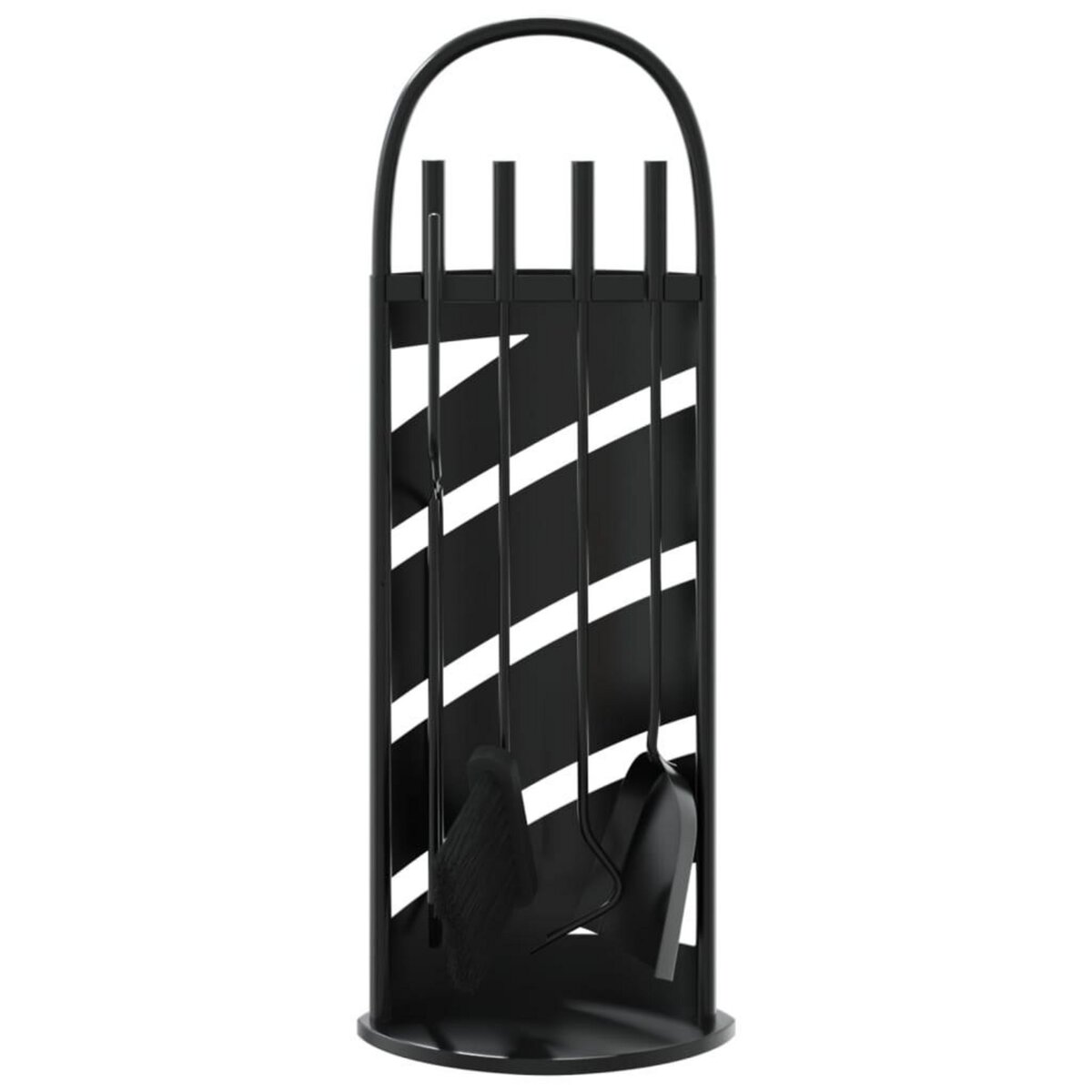 VIDAXL Set d'outils de cheminee 5 pcs 23x15x66 cm acier