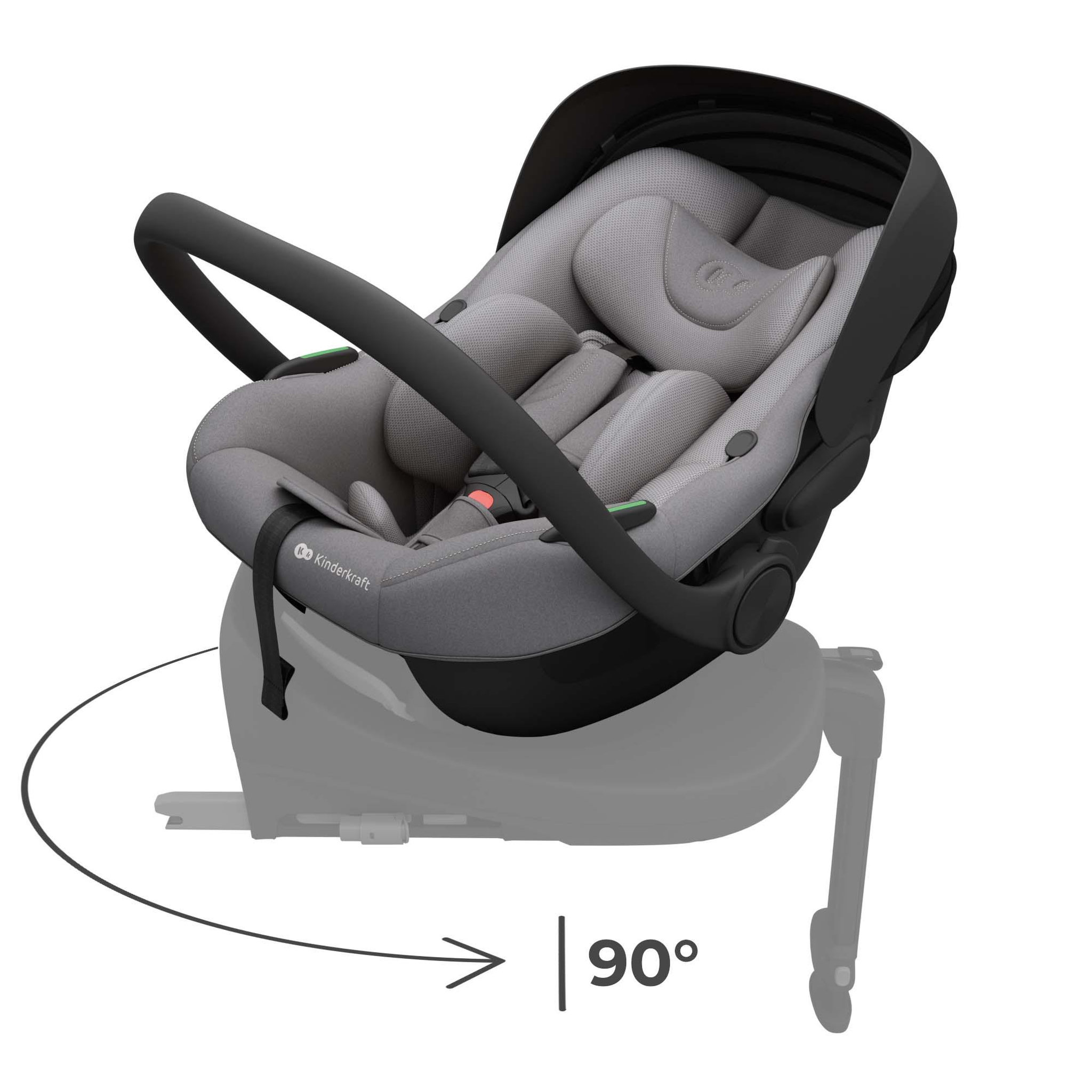 Voir la diapositive 2 : KINDERKRAFT Siège auto isofix bébé rotatif sps