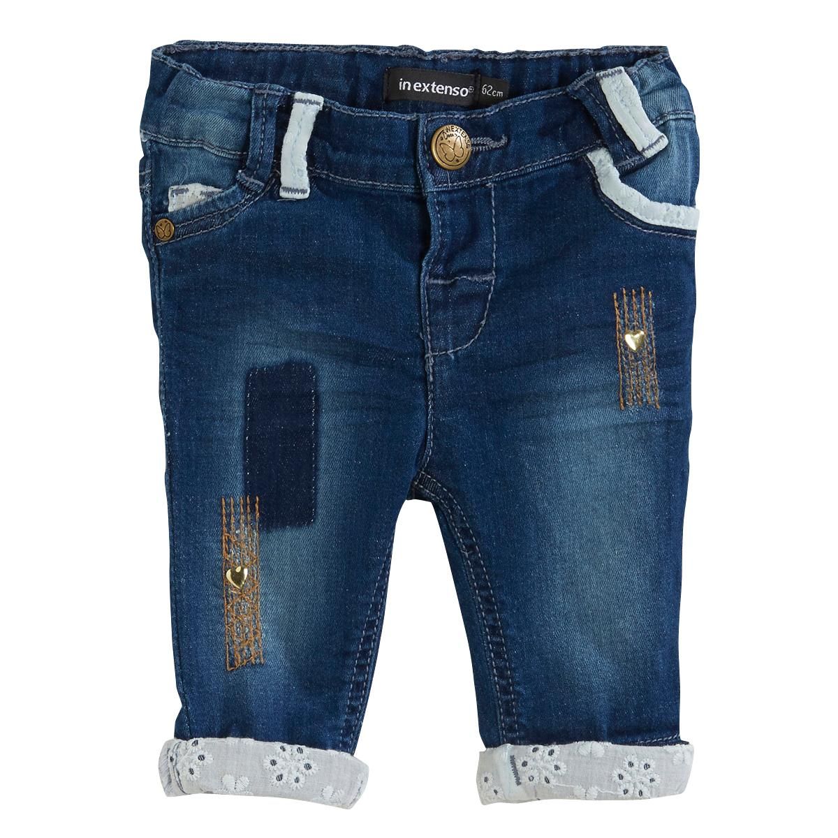 IN EXTENSO Pantacourt denim bébé fille