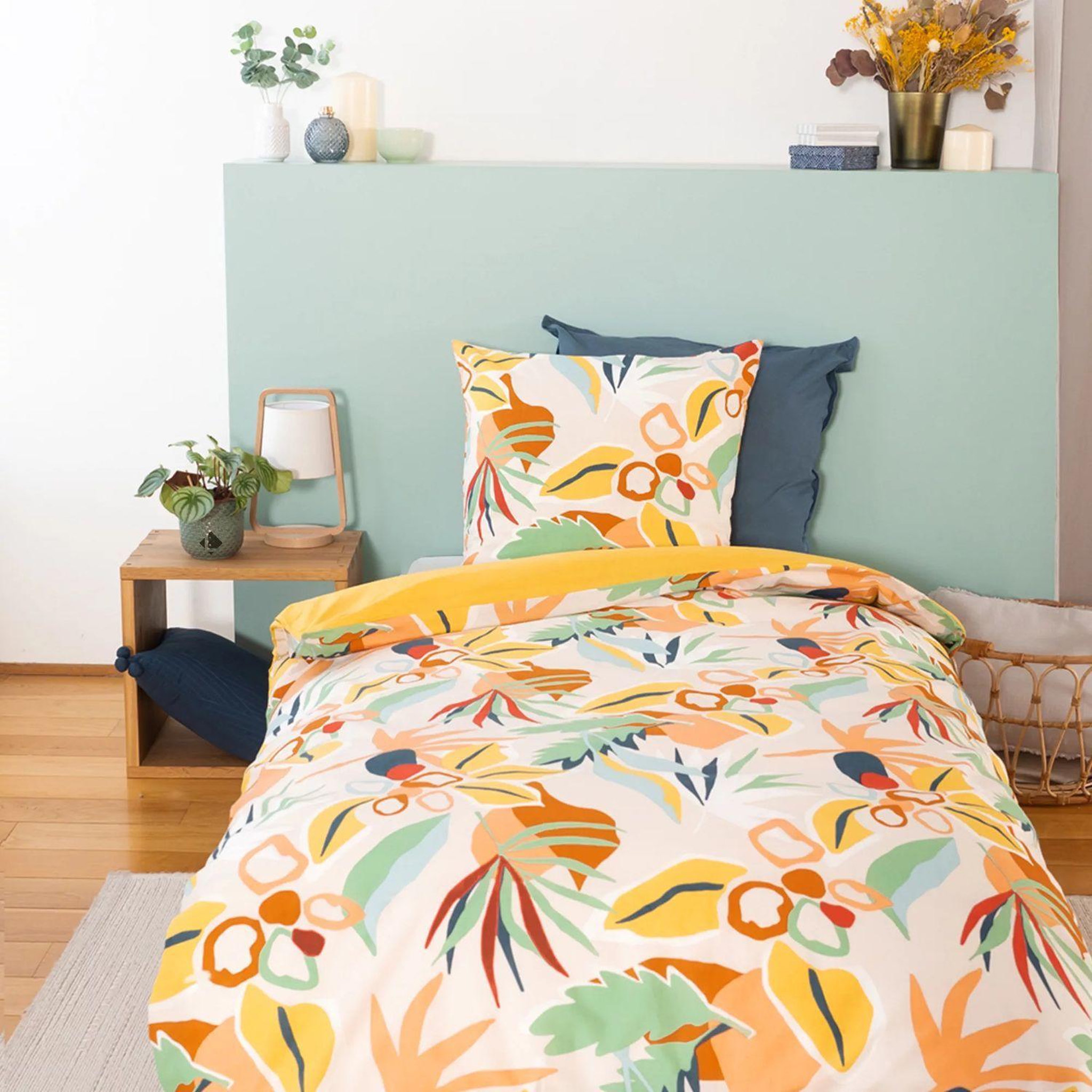 Voir la diapositive 2 : COTE DECO Parure de lit aventura - coton adouci - 140 x 200 cm