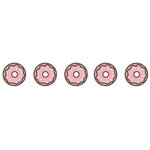 Rayher Masking tape 10 m x 1,5 cm - Donuts rose