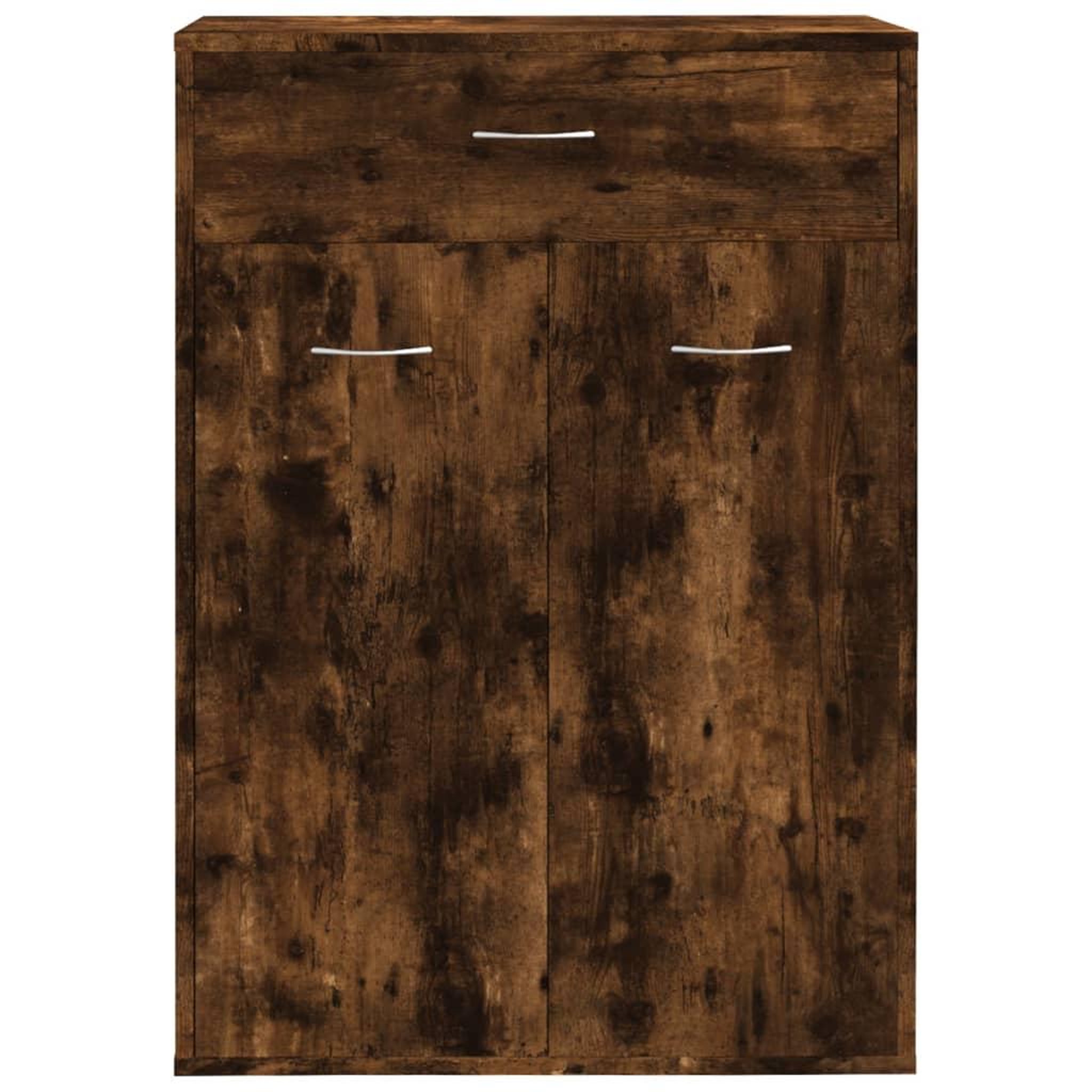 Voir la diapositive 3 : VIDAXL Armoire a chaussures Chene fume 60x35x84 cm Bois d'ingenierie