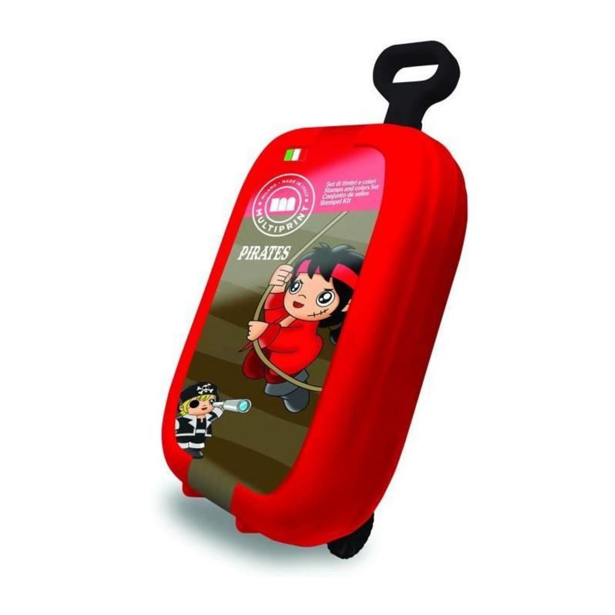 Multiprint Trolley - MULTIPRINT - 64927 - 7 tampons Les Pirates, 5 crayons, 18 feutres