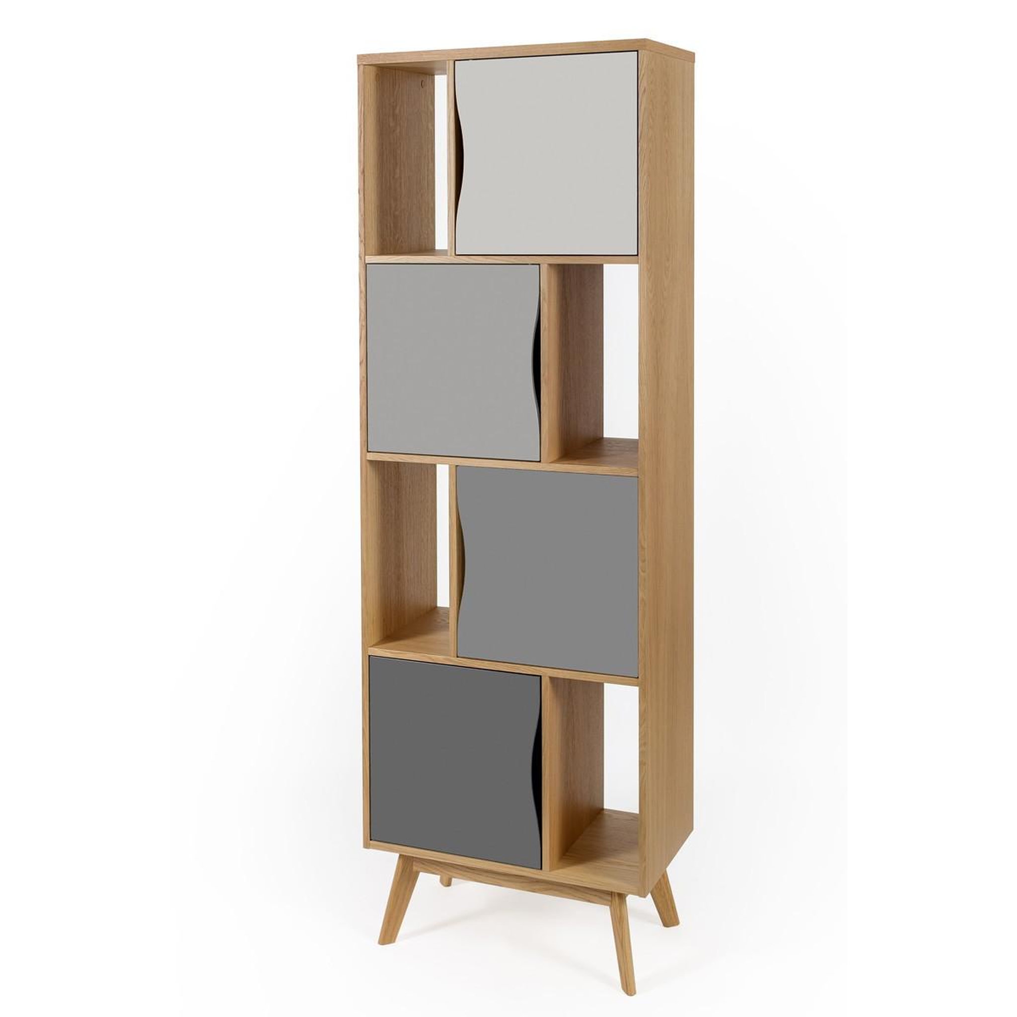 Voir la diapositive 3 : Paris Prix Bibliothèque design  avon  191cm chêne & gris