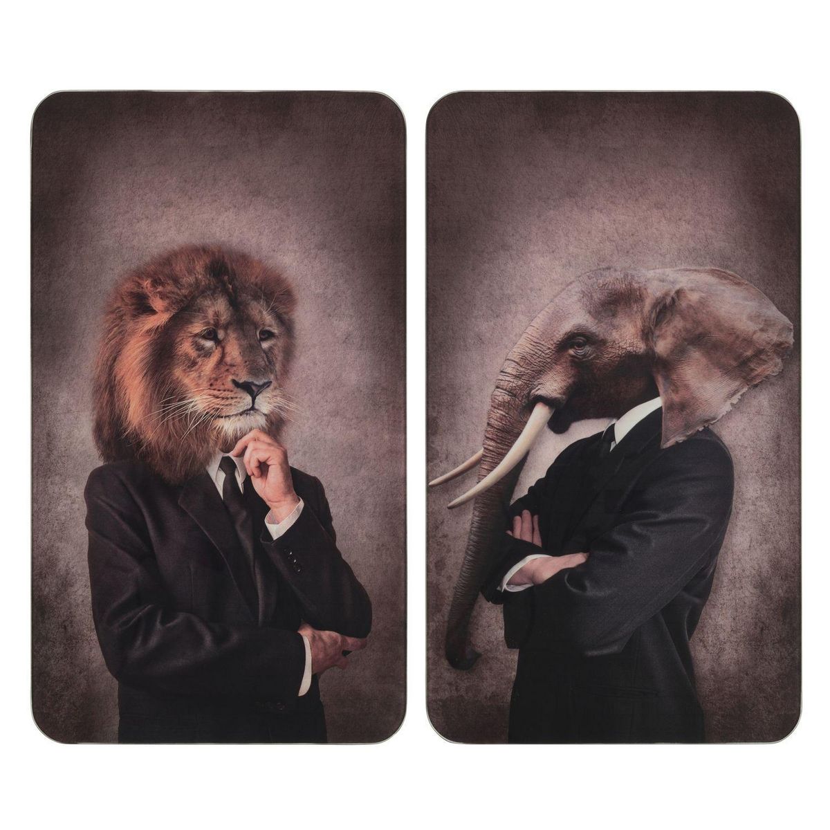 Wenko Lot de 2 Plaques de protection universelle en verre trempé Mâle - Longueur 52 cm x Largeur 30 cm