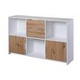 Voir la diapositive 3 : Paris Prix Buffet Design 6 Cases  Adam  70cm Blanc