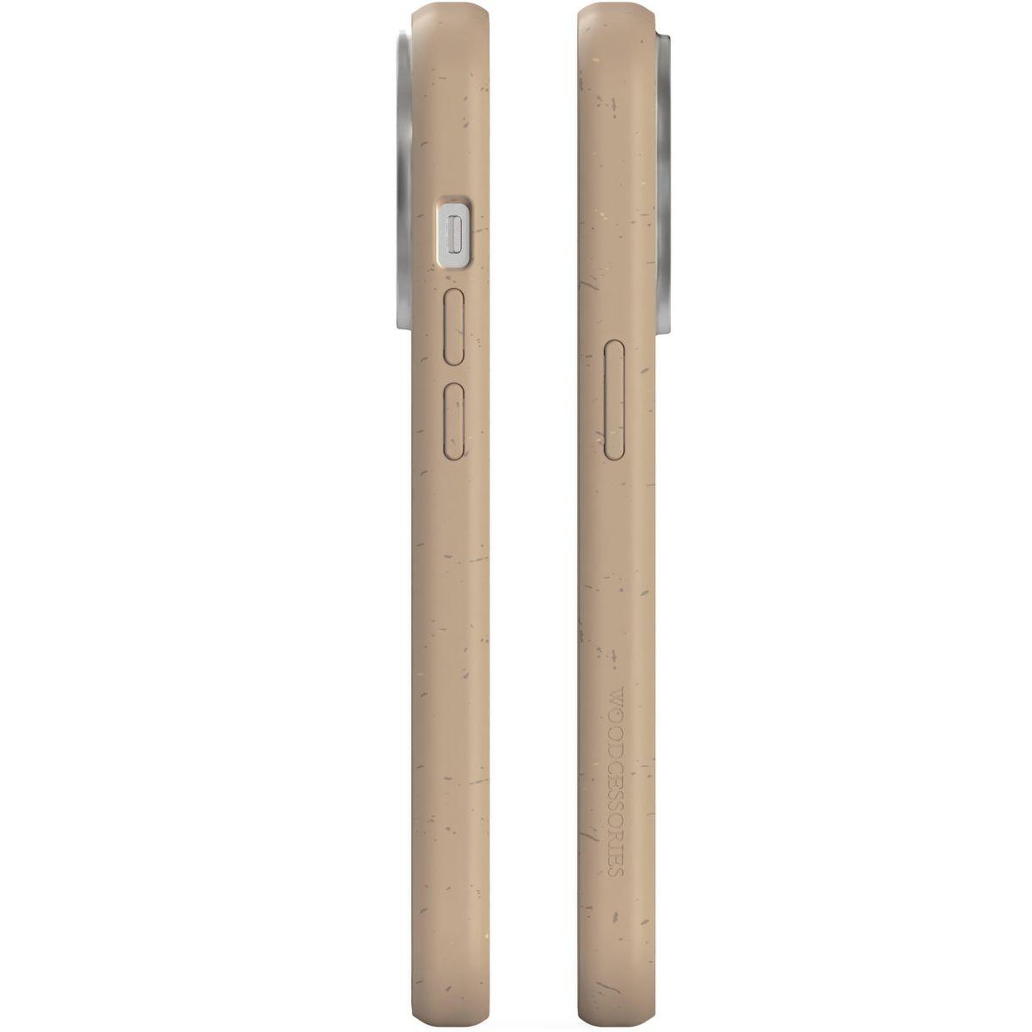 Voir la diapositive 3 : WOODCESSORIES Coque bumper iPhone 14 Pro transparent Taupe