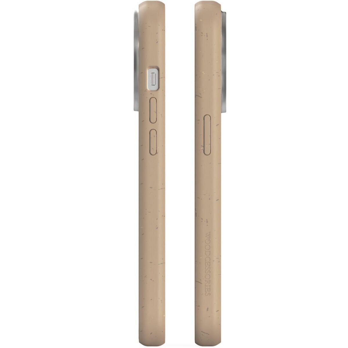 WOODCESSORIES Coque bumper iPhone 14 Pro transparent Taupe
