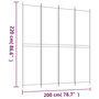 Voir la diapositive 6 : VIDAXL Cloison de separation 4 panneaux Anthracite 200x220 cm Tissu