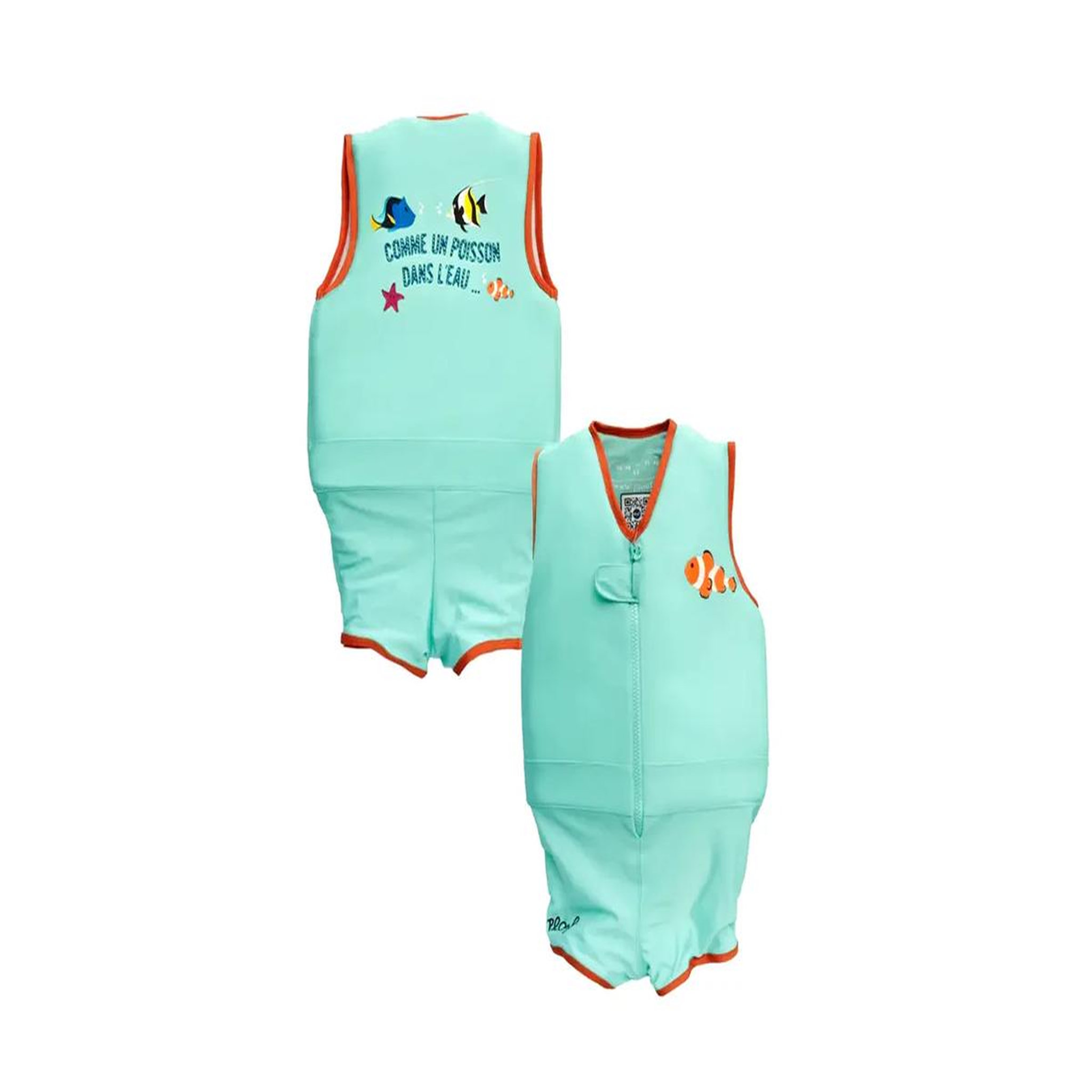 PLOUF Maillot de bain flottant garçon Petit Poisson Taille 5 - Plouf