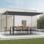 Voir la diapositive 2 : ID MARKET Toit rétractable de rechange gris anthracite pour pergola toit rétractable 3x4 M