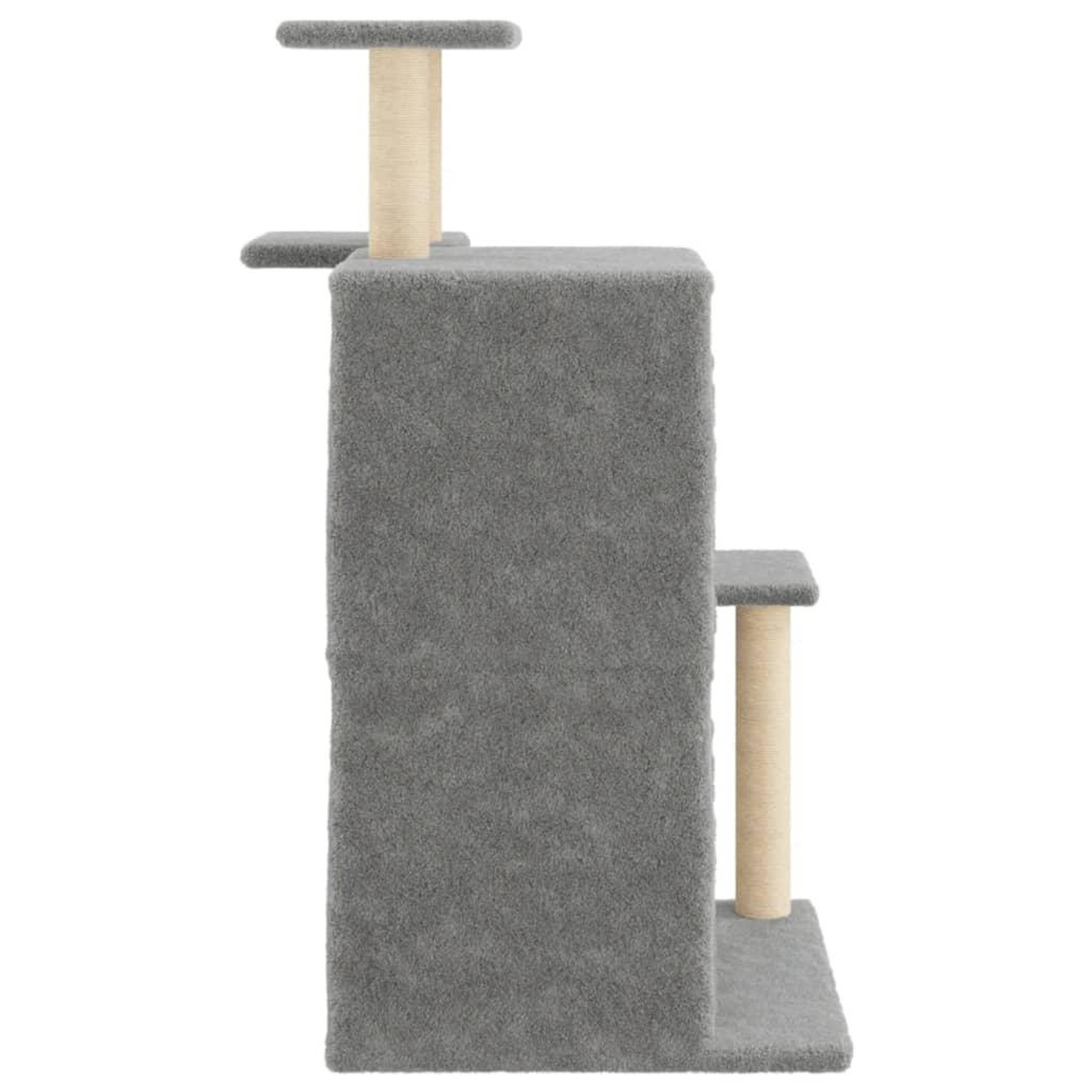 Voir la diapositive 5 : VIDAXL Arbre a chat avec griffoirs en sisal gris clair 97 cm