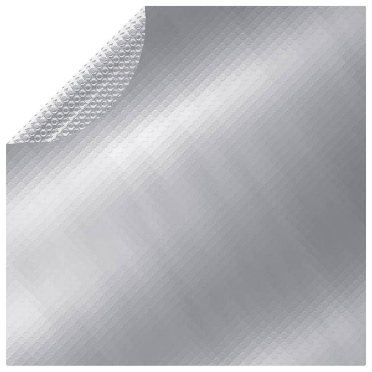 VIDAXL Couverture de piscine Argente 488 cm PE