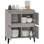 Voir la diapositive 5 : VIDAXL Buffet Sonoma gris 60x35x70 cm Bois d'ingenierie