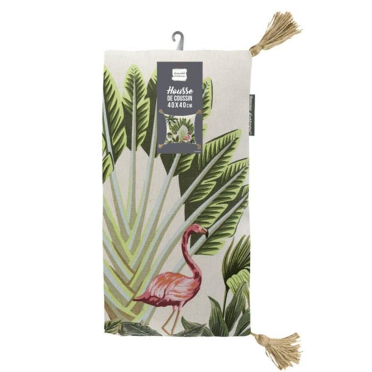 Paris Prix Housse de Coussin Déco  Cruzabel  40x40cm Vert