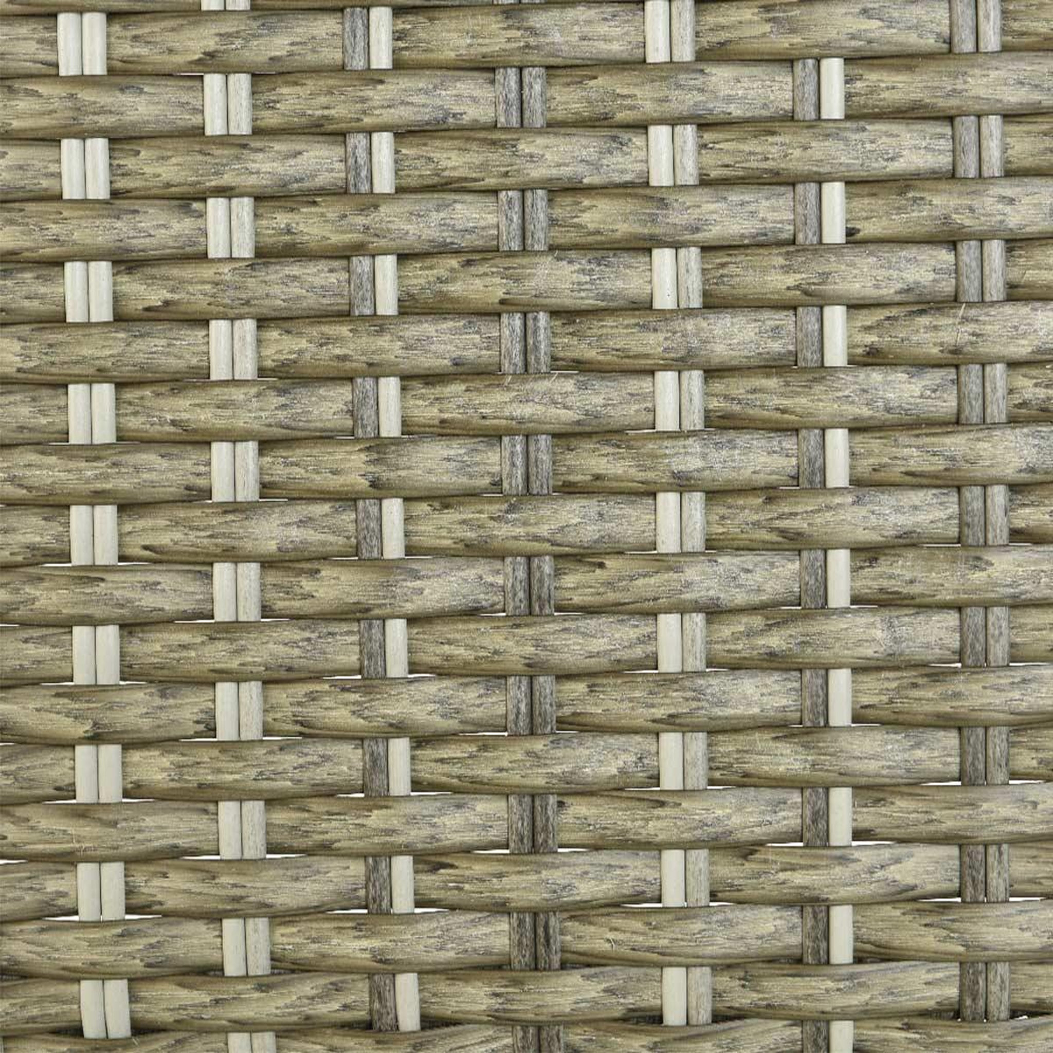Voir la diapositive 5 : JARDIDECO Lit extérieur pour jardin en résine tressée taupe Siesta - Jardideco