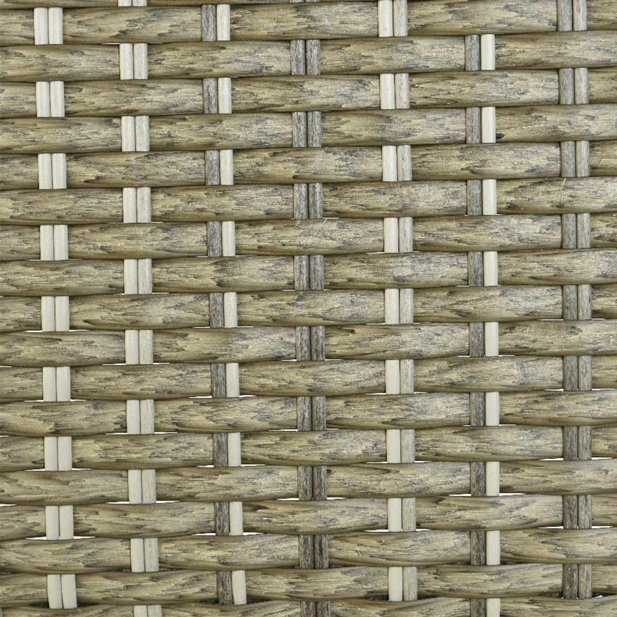 JARDIDECO Lit extérieur pour jardin en résine tressée taupe Siesta - Jardideco