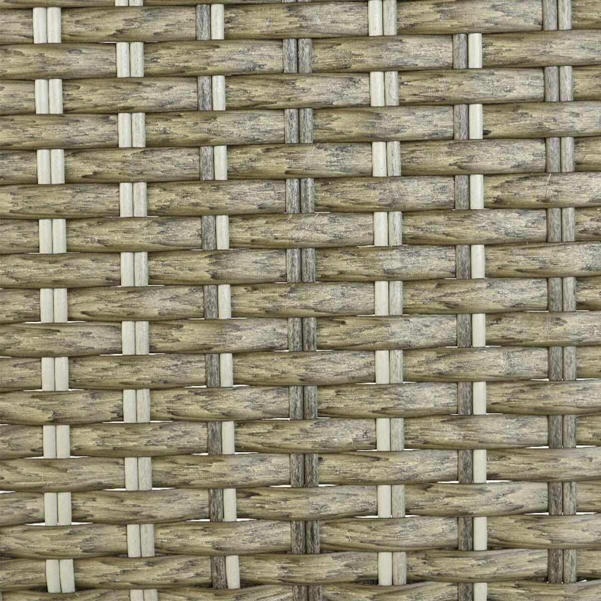 JARDIDECO Lit extérieur pour jardin en résine tressée taupe Siesta - Jardideco