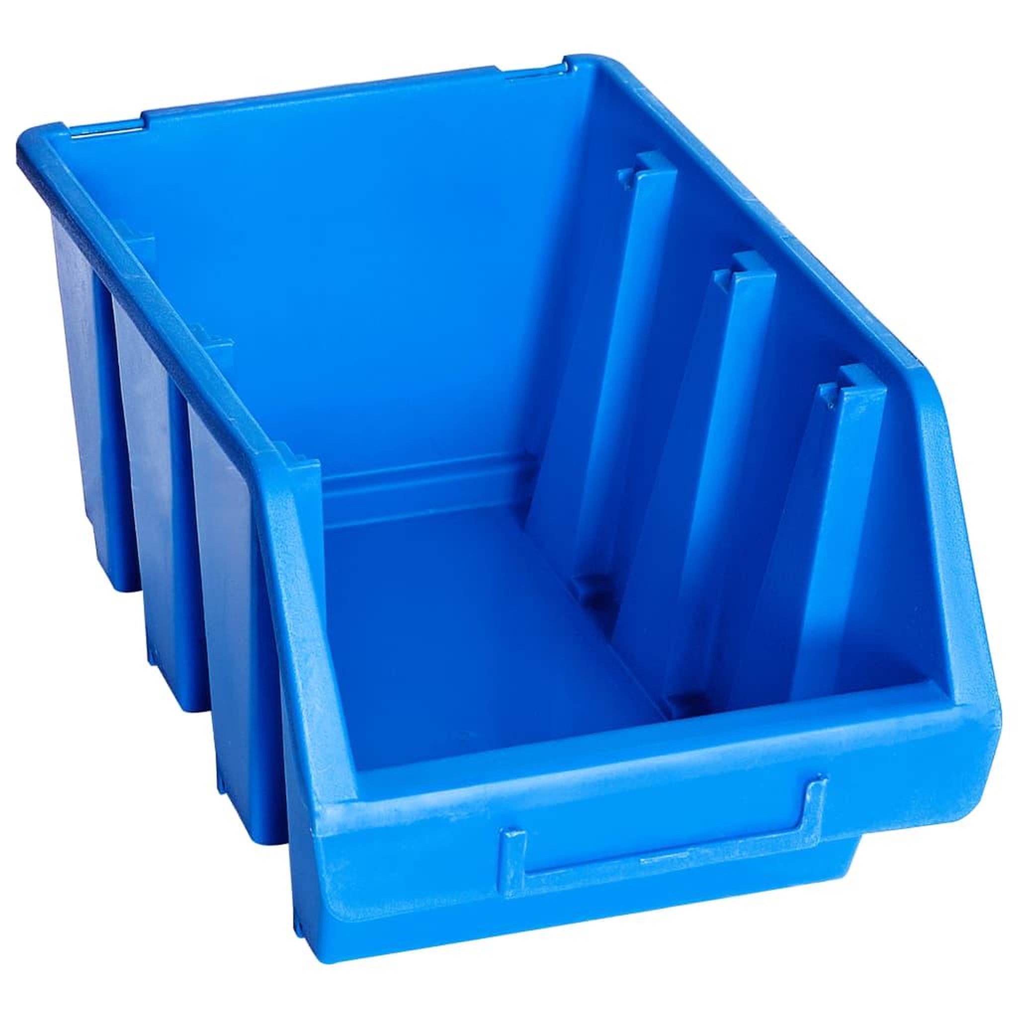 Voir la diapositive 2 : VIDAXL Bacs de rangement empilables 20 pcs bleu plastique