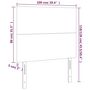 Voir la diapositive 6 : VIDAXL Tetes de lit 2 pcs Gris clair 100x5x78/88 cm Velours