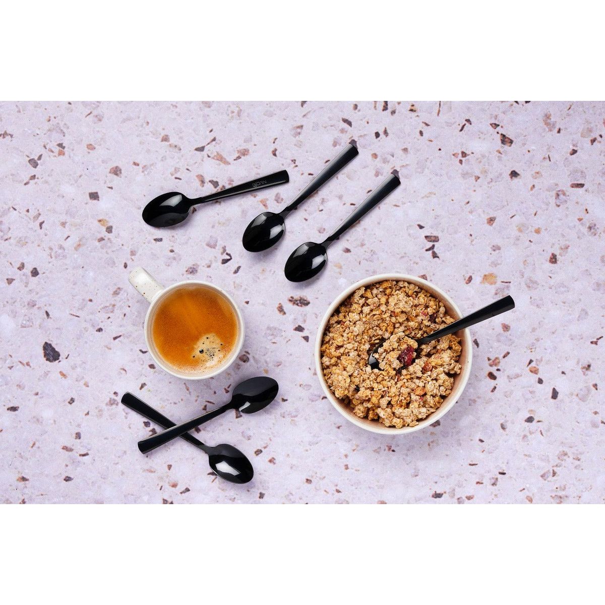 BJORN Coffret 6 petites cuillères TELMO - Black