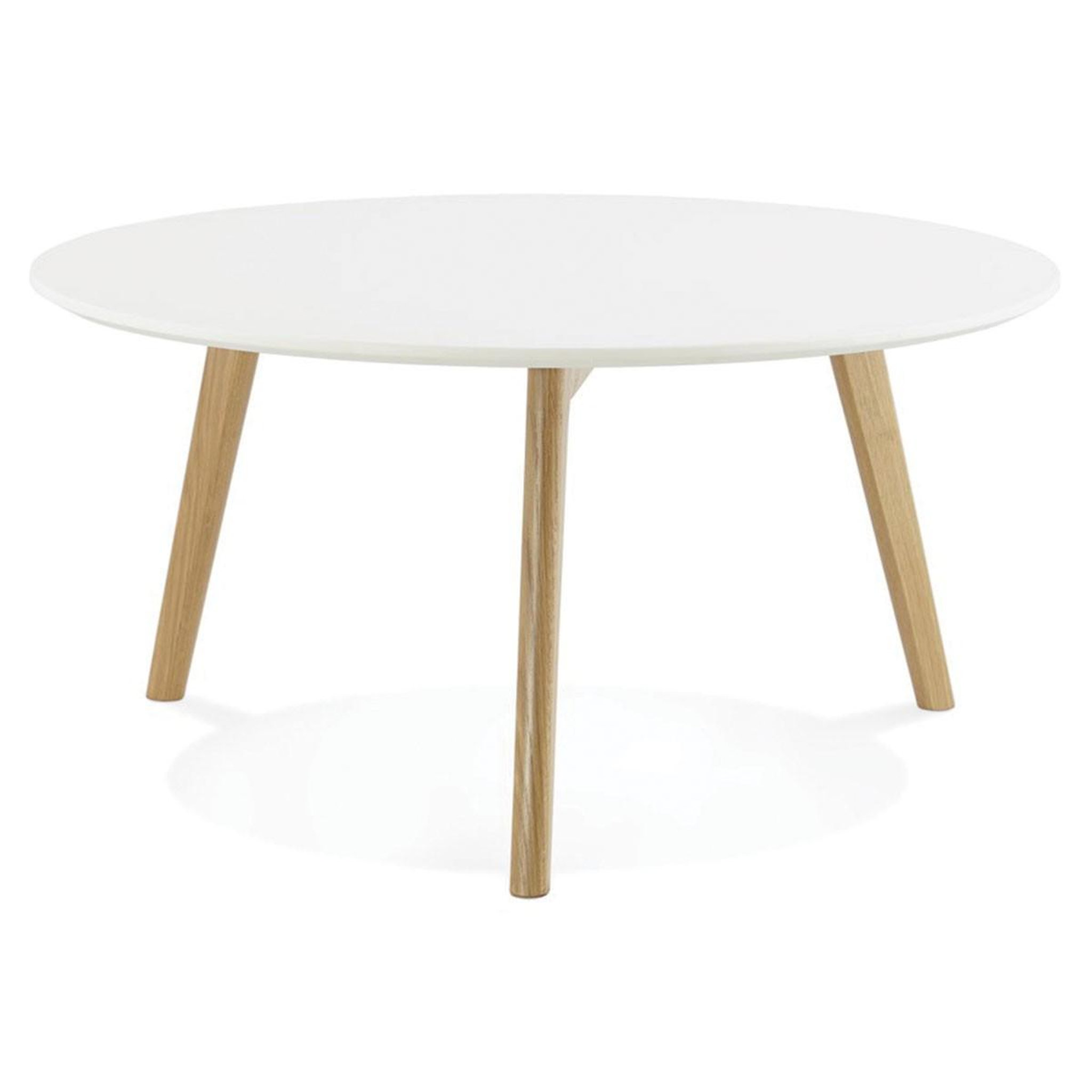 Voir la diapositive 1 : Paris Prix Table basse design  rauma  90cm blanc