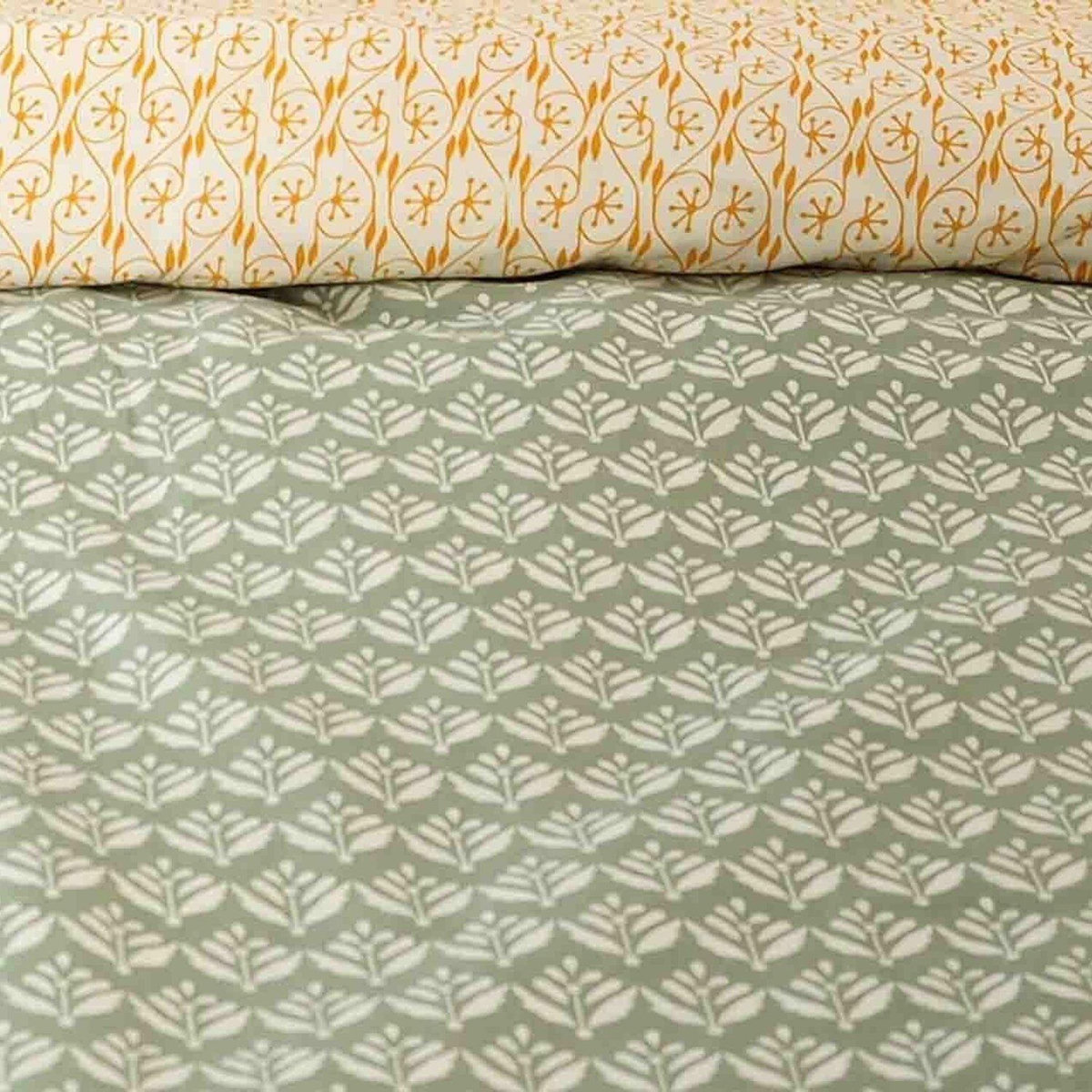 Home collection Parure de housse de couette 100% satin 78fils orient