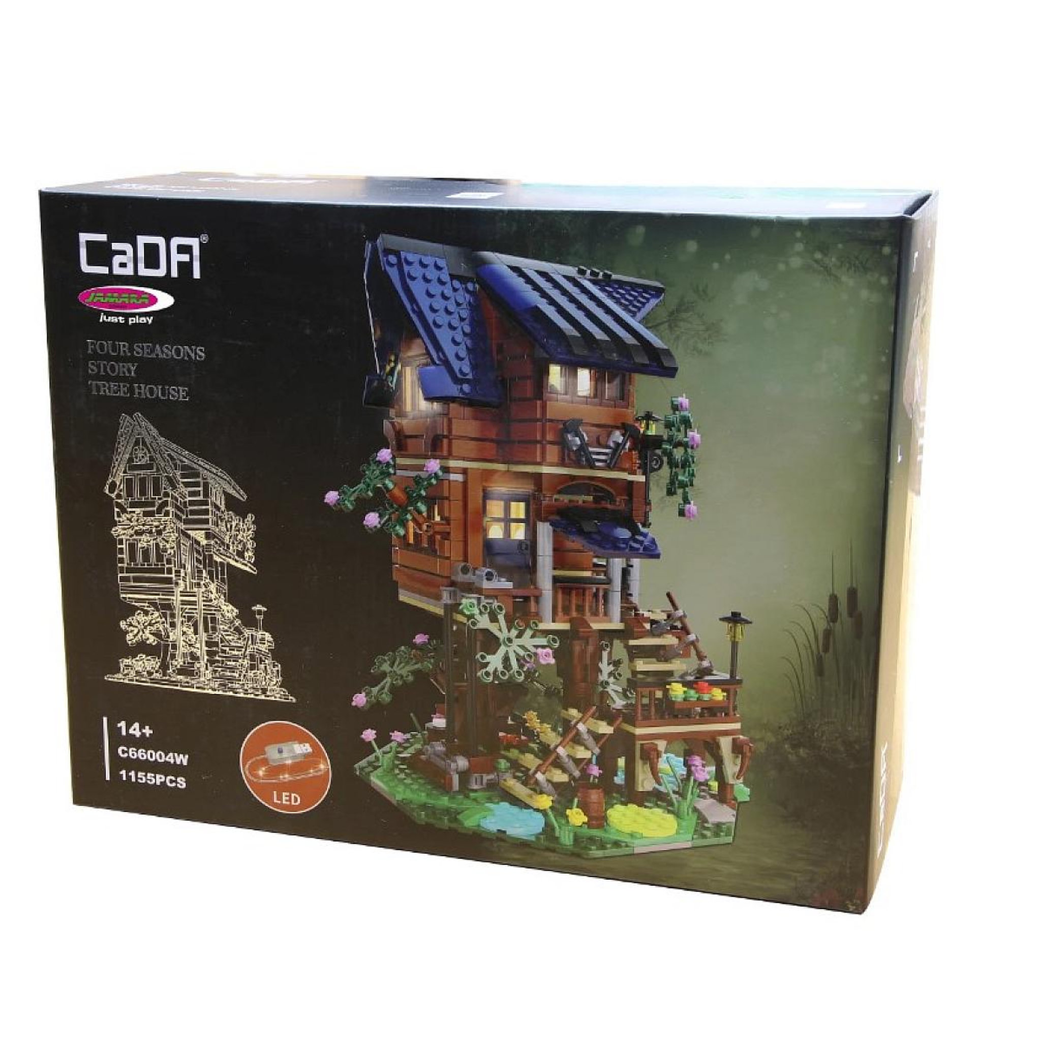 Voir la diapositive 3 : Jamara CaDA Maison dans l'arbre 4 saisons Bricks
