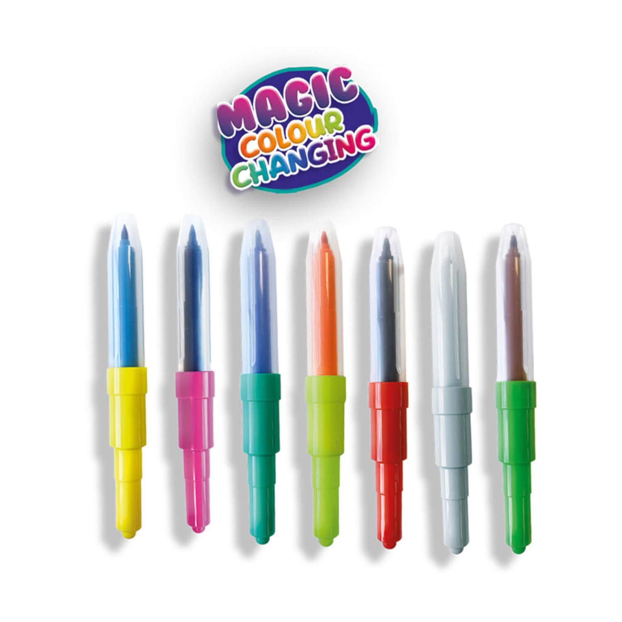 Voir la diapositive 2 : SES Creative Set de feutres aérographes : Blow airbrush pens : Changement de couleur magique