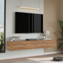 Voir la diapositive 3 : Habitat et Jardin Meuble TV en bois  LUM1  - 180 x 31 x 29 cm - Marron