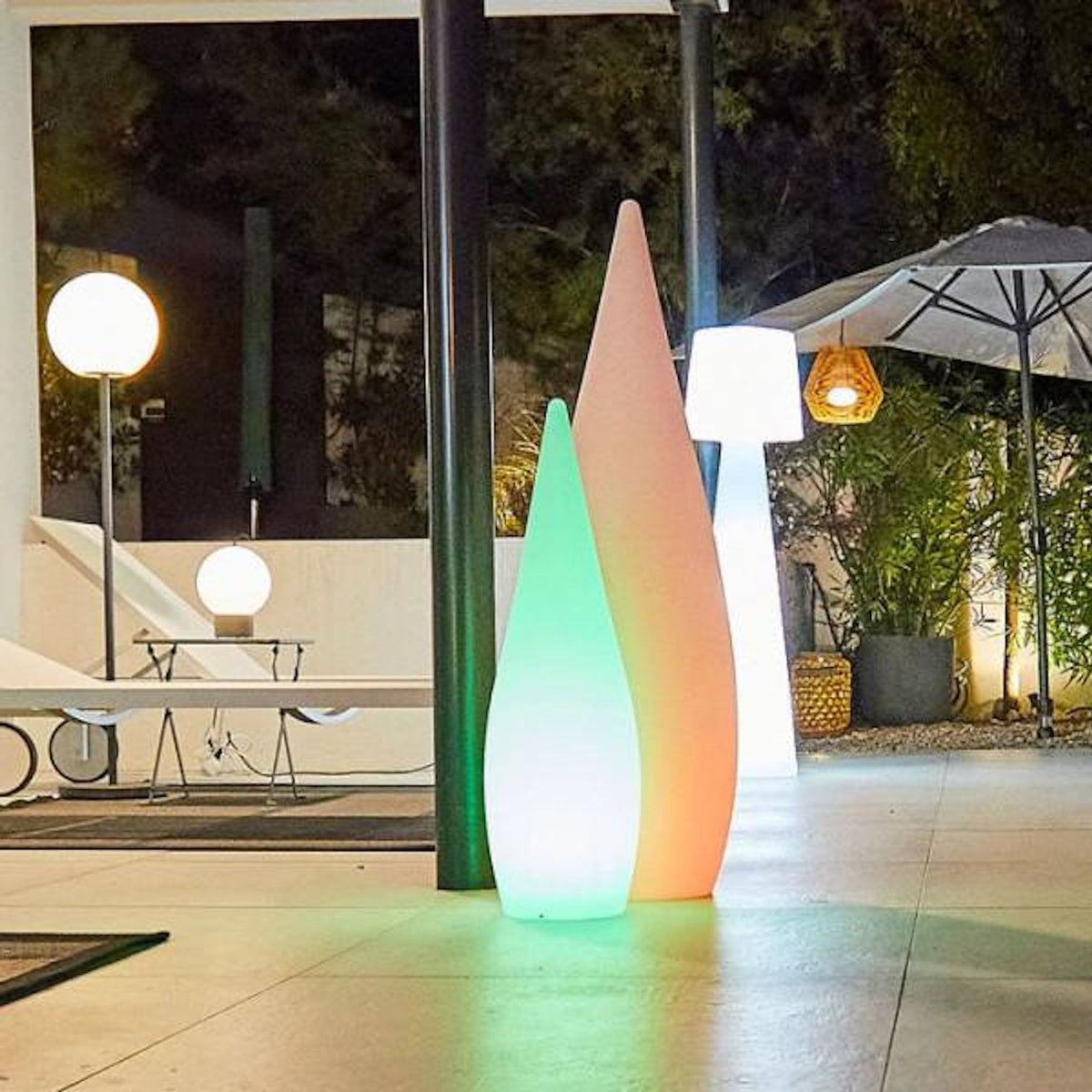 Lumisky Lampe LED Lampadaire sans fil goutte LED multicolo