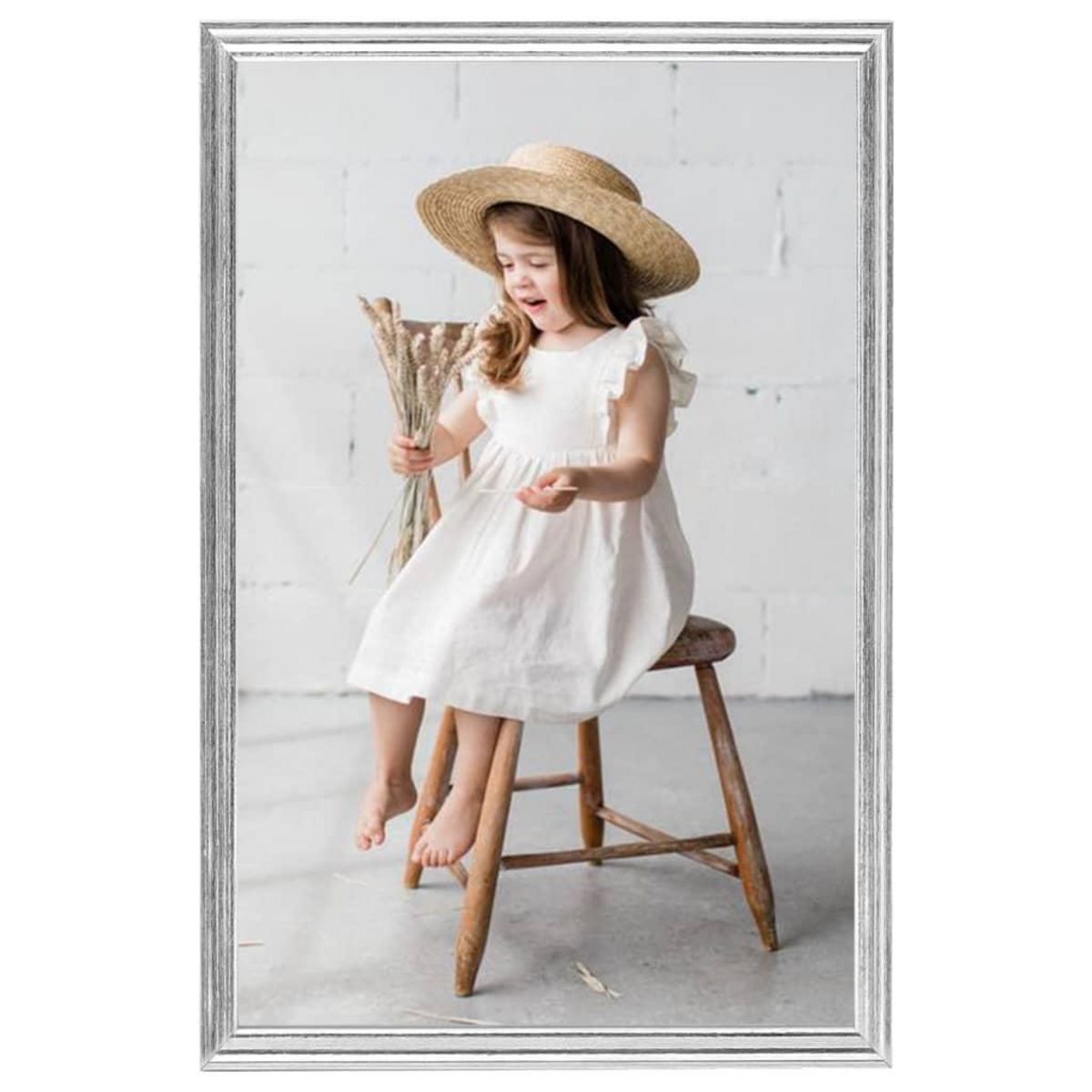 VIDAXL Collage de cadres photo 5 pcs de mur Argente 70x90 cm MDF