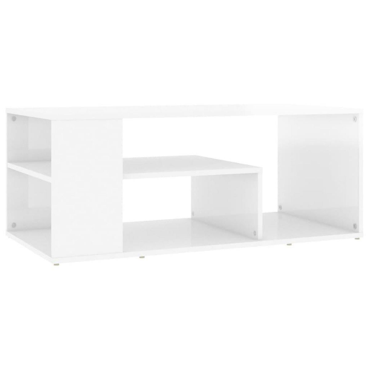 VIDAXL Table basse blanc brillant 100x50x40 cm bois d'ingenierie