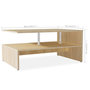 Voir la diapositive 6 : VIDAXL Table basse Bois d'ingenierie 90x59x42 cm Chene