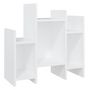 Voir la diapositive 2 : VIDAXL Armoire latérale Blanc 60x26x60 cm Aggloméré