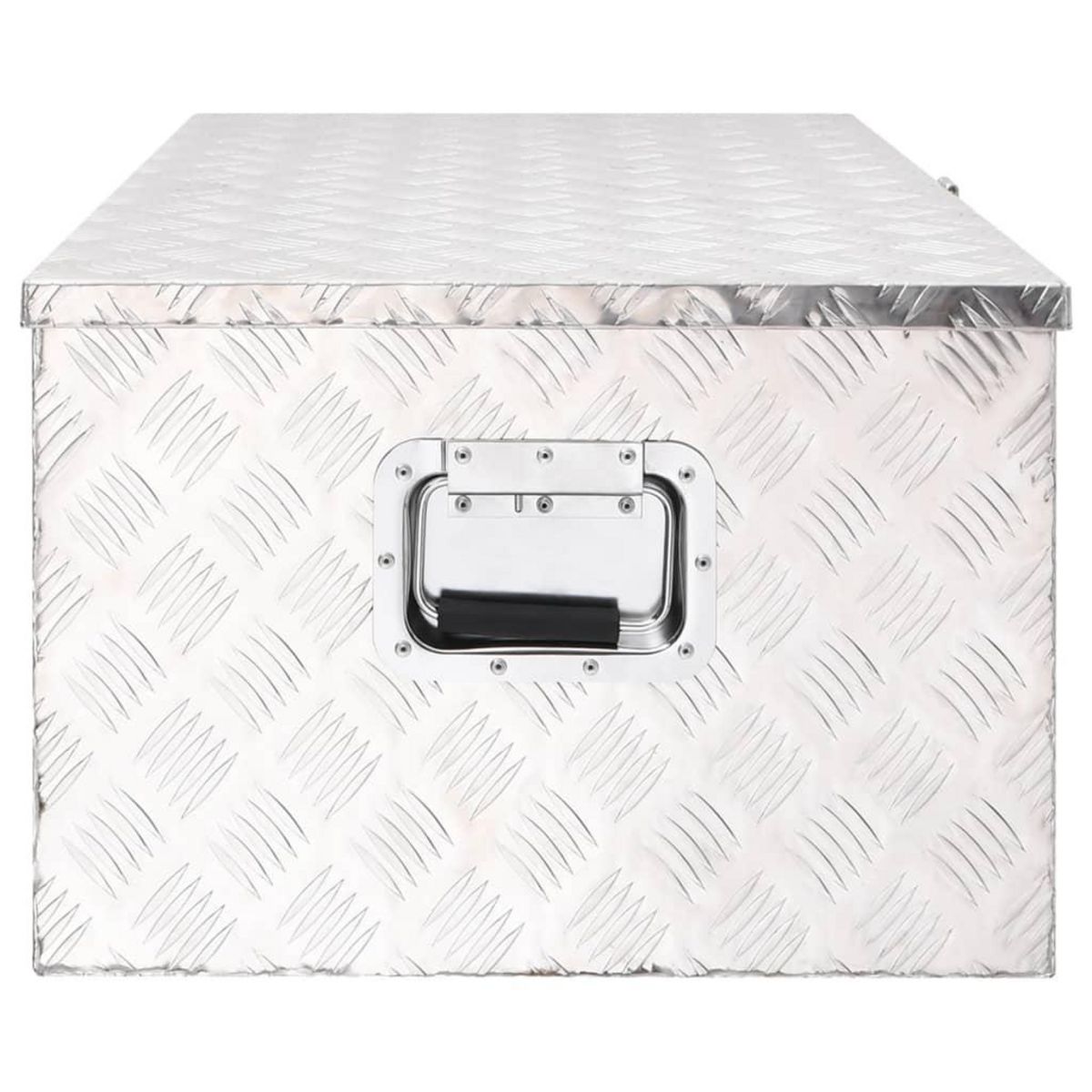 VIDAXL Boîte de rangement Argente 100x55x37 cm Aluminium