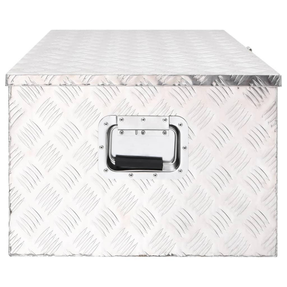 VIDAXL Boîte de rangement Argente 100x55x37 cm Aluminium