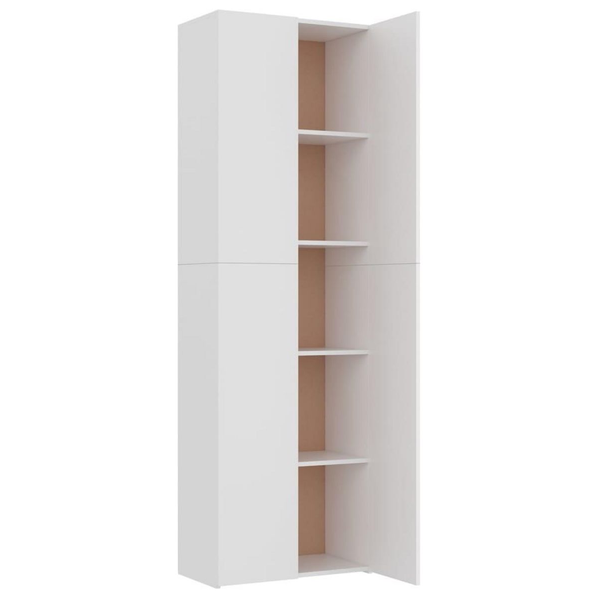 VIDAXL Armoire de bureau Blanc 60 x 32 x 190 cm Bois d'ingenierie