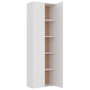 Voir la diapositive 5 : VIDAXL Armoire de bureau Blanc 60 x 32 x 190 cm Bois d'ingenierie
